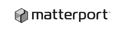 Matterport black and white logo