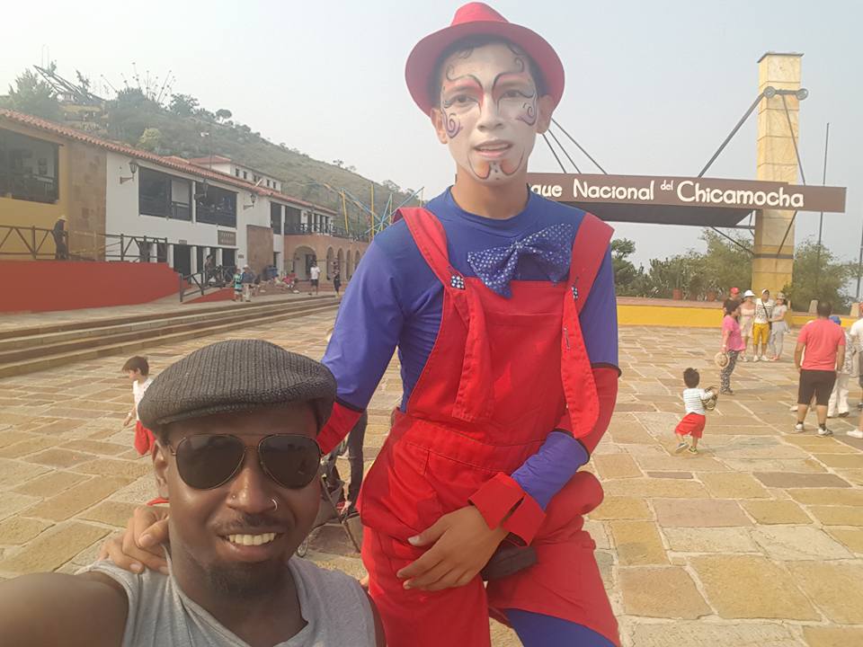 Emanuel standing in Chicamoca Park, Colombia