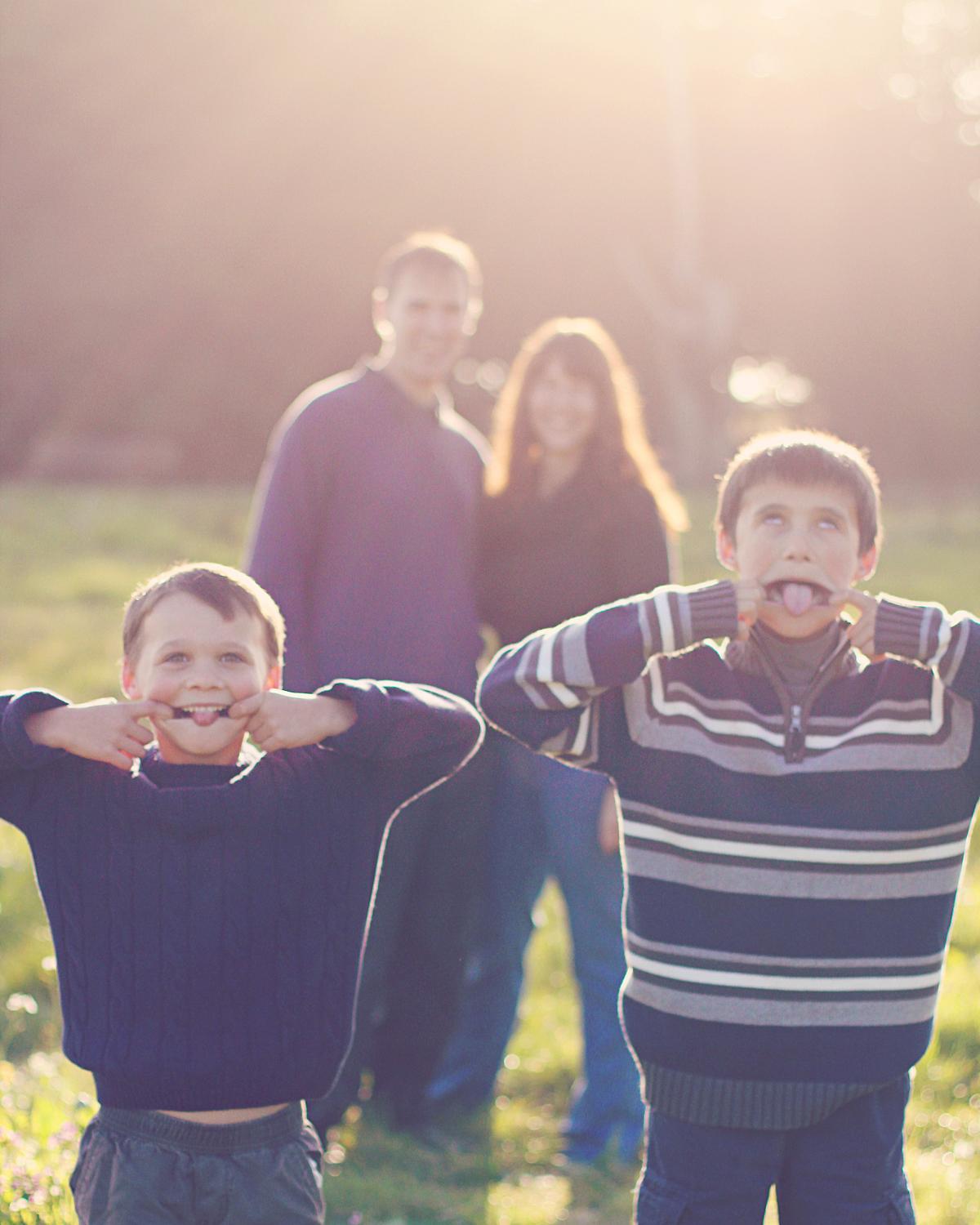 Kristen pol and family having fun