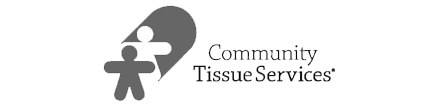 Community Tissue Services black and white logo
