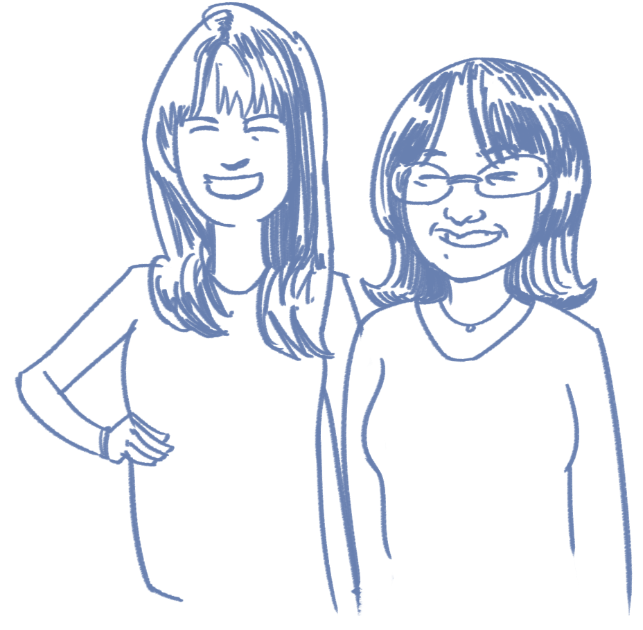 illustration of kristen and aimee