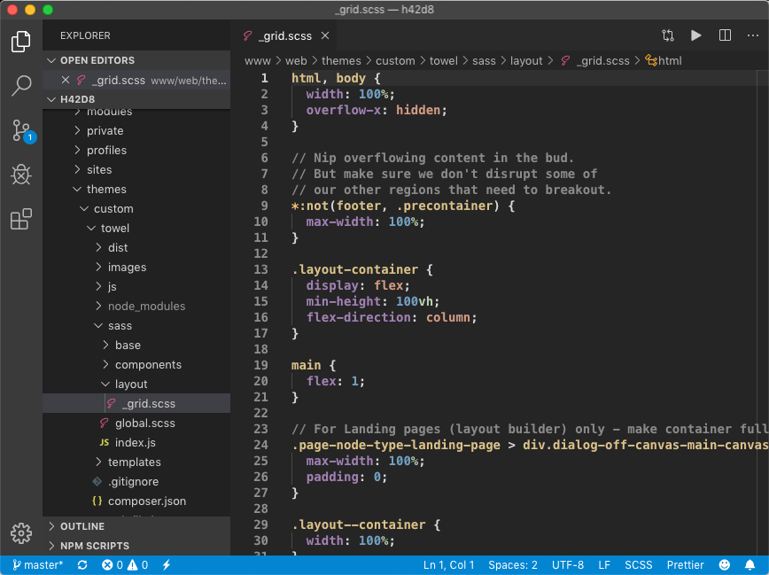 VS Code editor