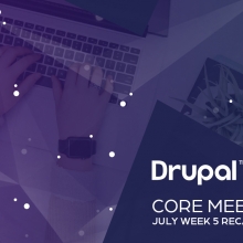 Drupal Core Meetings July Week 5 Recap