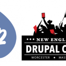 Hook 42 logo and Drupal Camp logo