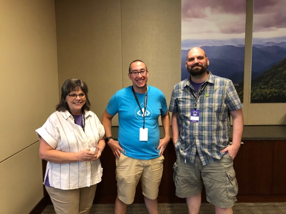 hook 42's danita jonathan and adam at drupal camp asheville