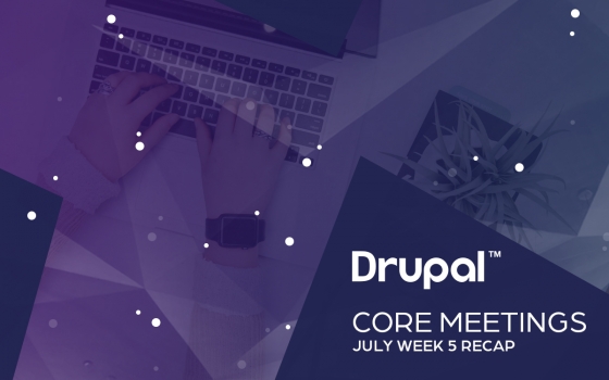 Drupal Core Meetings July Week 5 Recap