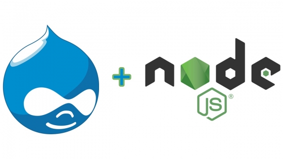 Drupal and Node logos