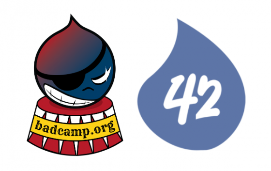BADCamp 2018 and Hook 42 logos