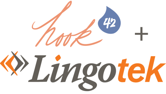 Hook42 plus lingotek logos
