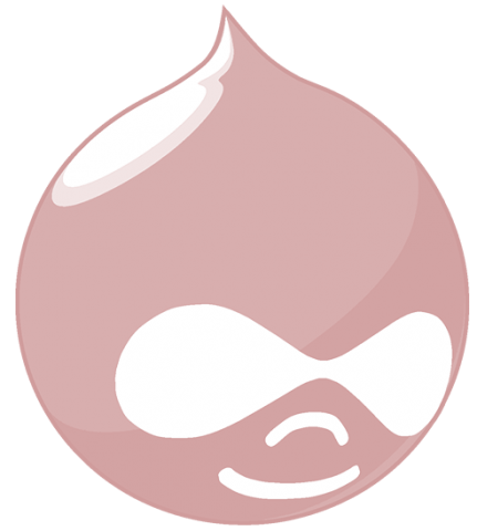 Pink Drupal Logo