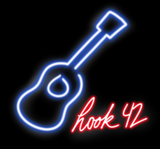Hook42 neon drawing