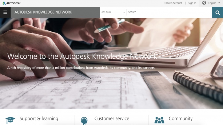 autodesk knowledge network homepage