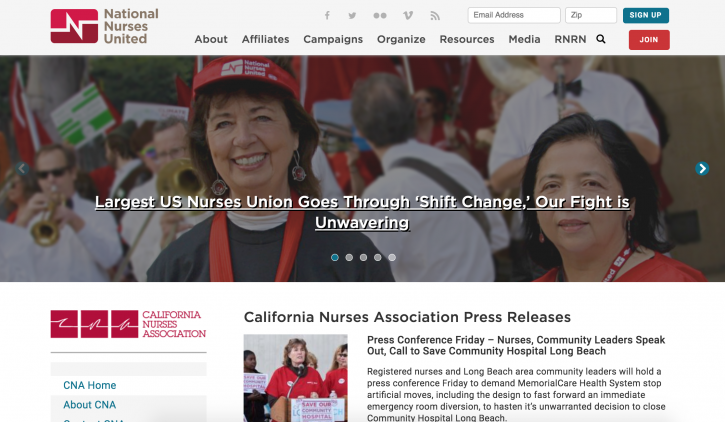 nnu california nurses association homepage