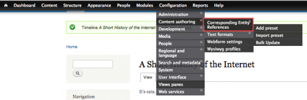 Navigate to Corresponding Entity References