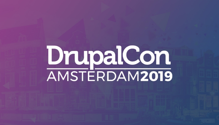 Amsterdam street view with DrupalCon logo overlaid
