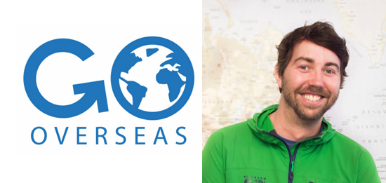 GoOverseas logo and Andrew Dunkle photo