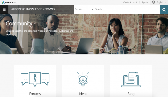 autodesk knowledge network community homepage